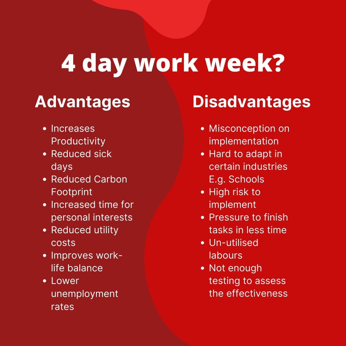 4 Day Work Week Priority Management